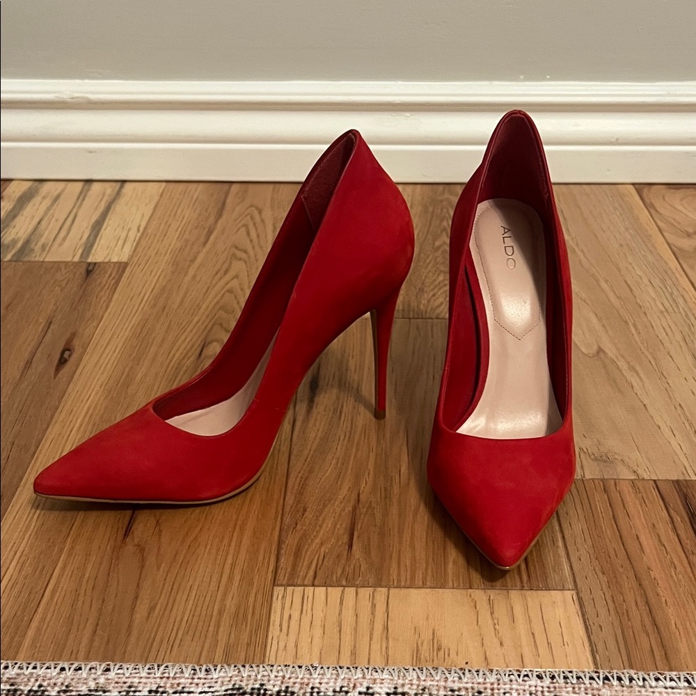 Aldo Bold Red Pointed Heels